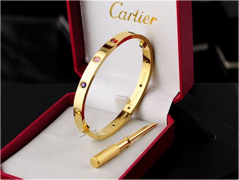 cartier inspired bracelet real gold|cartier knock off bracelet.